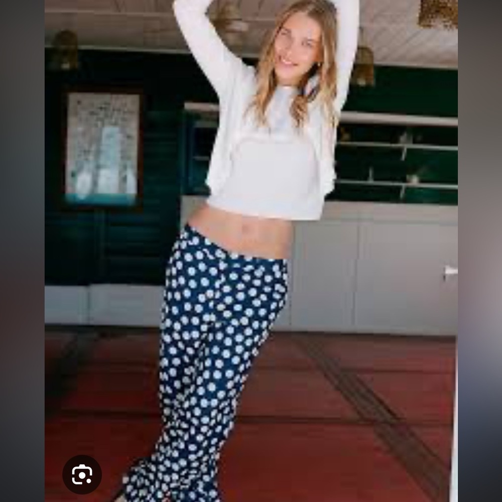 J. Crew Blue and tan Straight Leg Pants